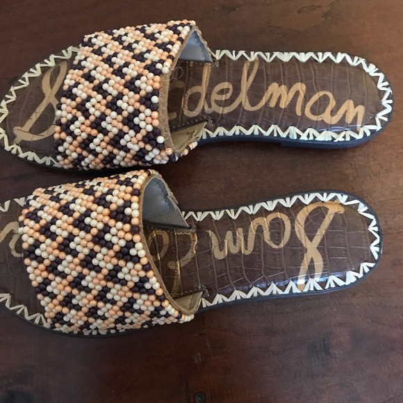 Sam Edelman Shoes - NWT Sam Edelman Beaded Slides 7.5